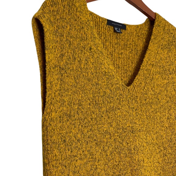 ATMOSPHERE V Neck Marled Knit Sweater Tunic / Dress with Pockets - Picture 6 of 12